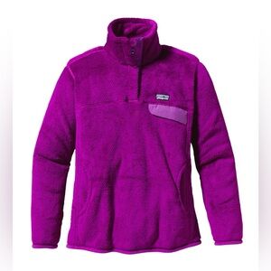 Patagonia Re-Tool Snap-T Fleece Pullover Ikat Purple M
